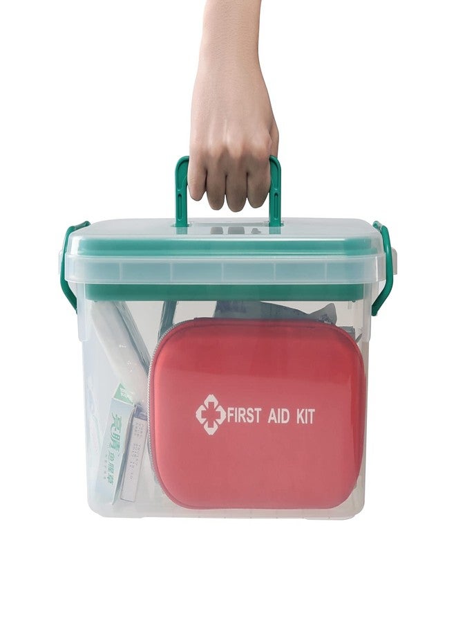 Ponpong Clear Plastic First Aid Box Empty, Family Medicine Kit Storage Box - Image 5